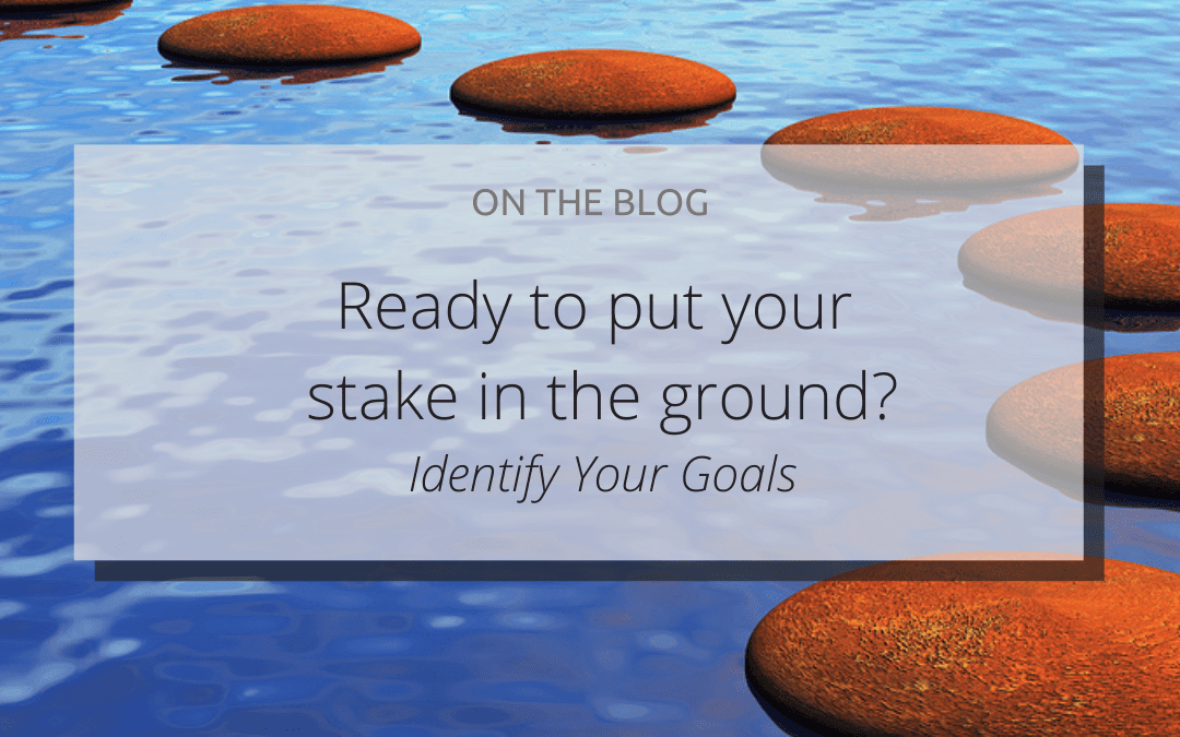 Ready to put your stake in the ground? Identify your goals.