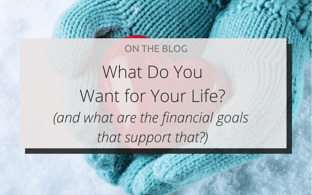 What do you want for your life (and what are the financial goals that support that?)